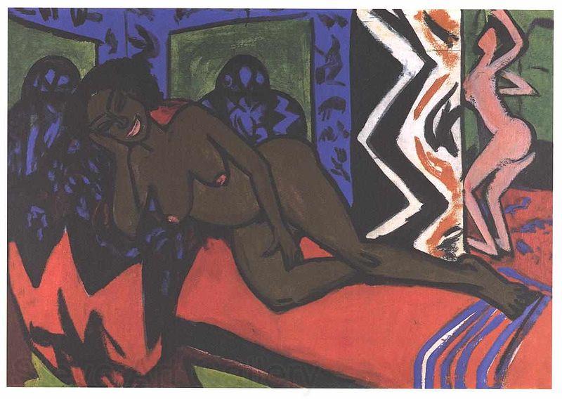 Ernst Ludwig Kirchner Sleeping Nilly Spain oil painting art